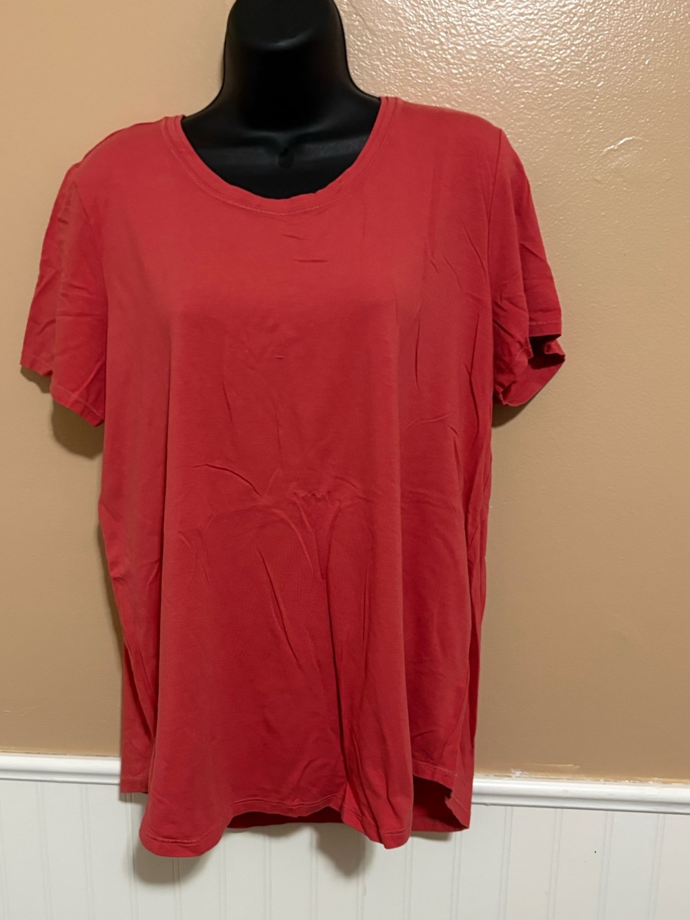 Coldwater Creek Large Coral T-Shirt Preowned